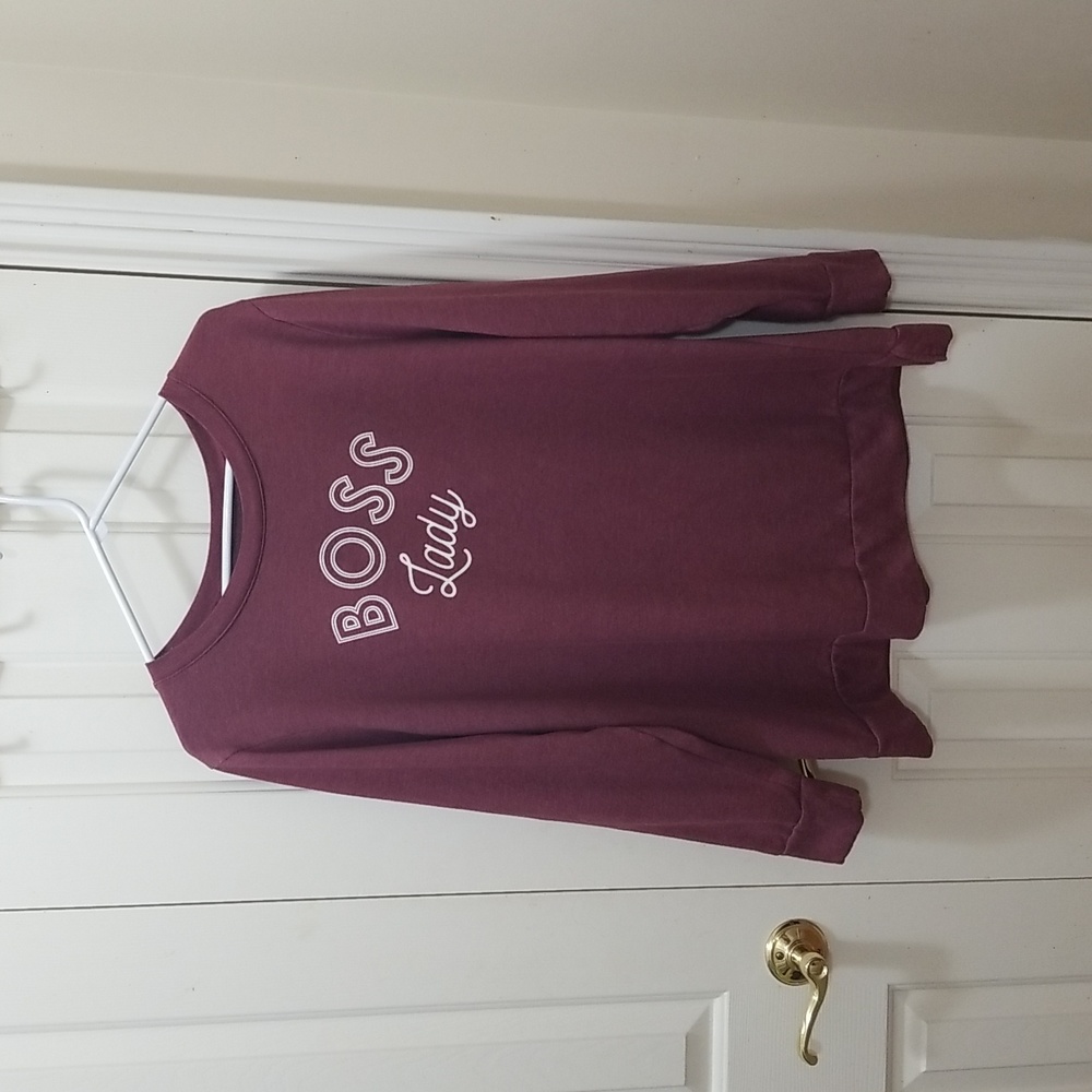 3/$15 Lane Bryant plum sweatshirt sz 18/20